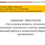 Семинар- практикум